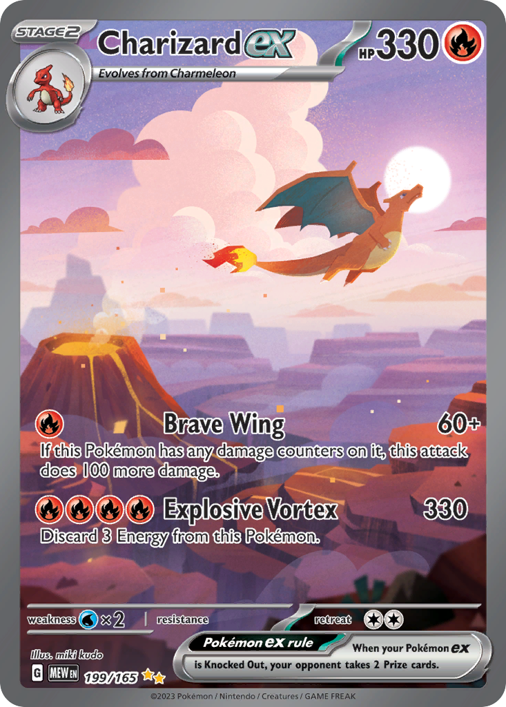151 Set Charizard EX #199/165